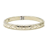 Simon Sebbag Sterling Silver 925 Textured Quilted Bangle Bracelet B1345 - ILoveThatGift