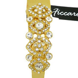 Ficcare Maximas Victorian Design Swarovski Crystal Hair Clip Handmade Gold - ILoveThatGift