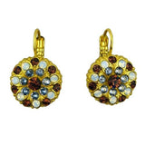 Mariana Handmade Swarovski Crystal Earrings Gold 1029 1016 Topaz Light Sapphire