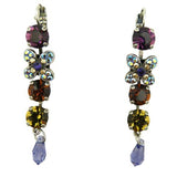 Mariana Handmade Swarovski Silver Drop Earrings 1068 1030 Topaz Amethyst Crystal