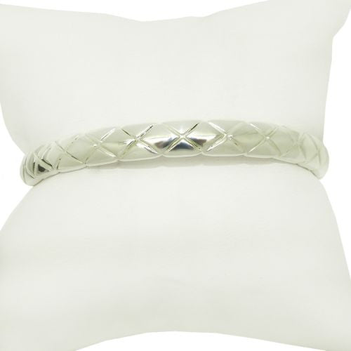 Simon Sebbag Sterling Silver 925 Textured Quilted Bangle Bracelet B1345 - ILoveThatGift