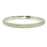 Simon Sebbag Sterling Silver 925 Textured Lattice Bangle Bracelet B1337