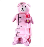 Silly Phillie Fabric Growth Chart Children Nursery Baby Pink Bear Room Girl