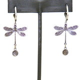 Anne Koplik Swarovski Crystal Dragonfly Drop Earrings ES7867PAS Silver Pastel - ILoveThatGift