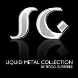 NEW Sergio Gutierrez Liquid Metal Bracelet Silver B107 2" Wide Diamond Mesh Cuff - ILoveThatGift