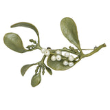 Mistletoe with Pearls Brooch Pin  by Michael Michaud Nature Silver Seasons 5609