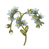 Forget Me Not Brooch Pin by Michael Michaud Nature Silver Seasons 5969