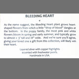 Bleeding Heart Brooch Pin by Michael Michaud Nature Silver Seasons 5985 - ILoveThatGift