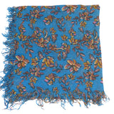 Chan Luu Palace Blue Painterly Floral Cashmere And Silk Scarf - ILoveThatGift