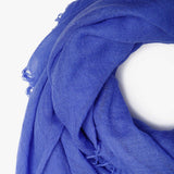 Chan Luu Scarf Soft Cashmere Silk Wrap Baja Blue & Duster Bag