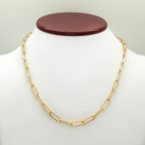 Carrie Paperclip 18K Gold Link Necklace 18