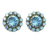 Anne Koplik Aqua Blue Marley Princess Earrings Swarovski Crystal Necklace ER4718AQU - ILoveThatGift