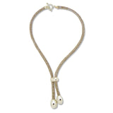 Simon Sebbag Sterling Silver Bead Leather Y Necklace Lariat NS108PRLSS - ILoveThatGift