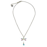 Anne Koplik Swarovski Crystal Single Dragonfly Necklace NSG402LTU Silver - ILoveThatGift