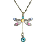 Anne Koplik Swarovski Crystal Single Dragonfly Necklace NSG402LTU Silver - ILoveThatGift