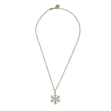 Anne Koplik Snowflake Pendant Necklace Silver Plated with Swarovski Crystals NSG417CRY - ILoveThatGift