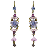 Artisan Purple made with Swarovski Crystal Dangle Earrings Dangle Earrings Handcrafted