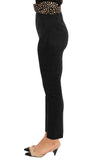 Gretchen Scott Black Gripeless Pull On Pants - Ultra Suede BLACK Large
