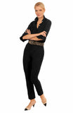 Gretchen Scott Black Gripeless Pull On Pants - Ultra Suede BLACK Large