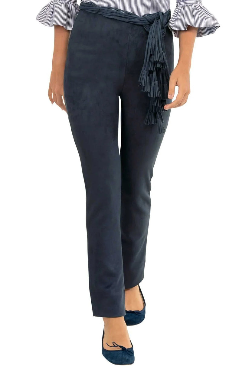 Gretchen Scott Navy Gripeless Pull On Pants - Ultra Suede NAVY Large