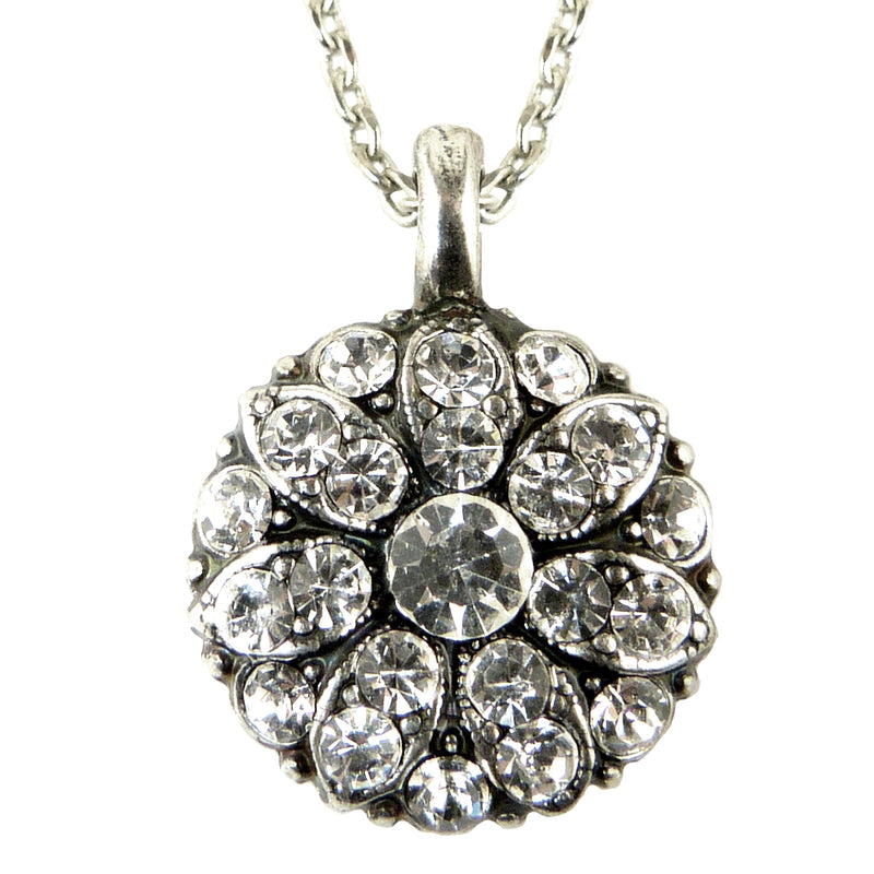 Mariana Guardian Angel Crystal Pendant Necklace Clear Crystal 001001 - ILoveThatGift