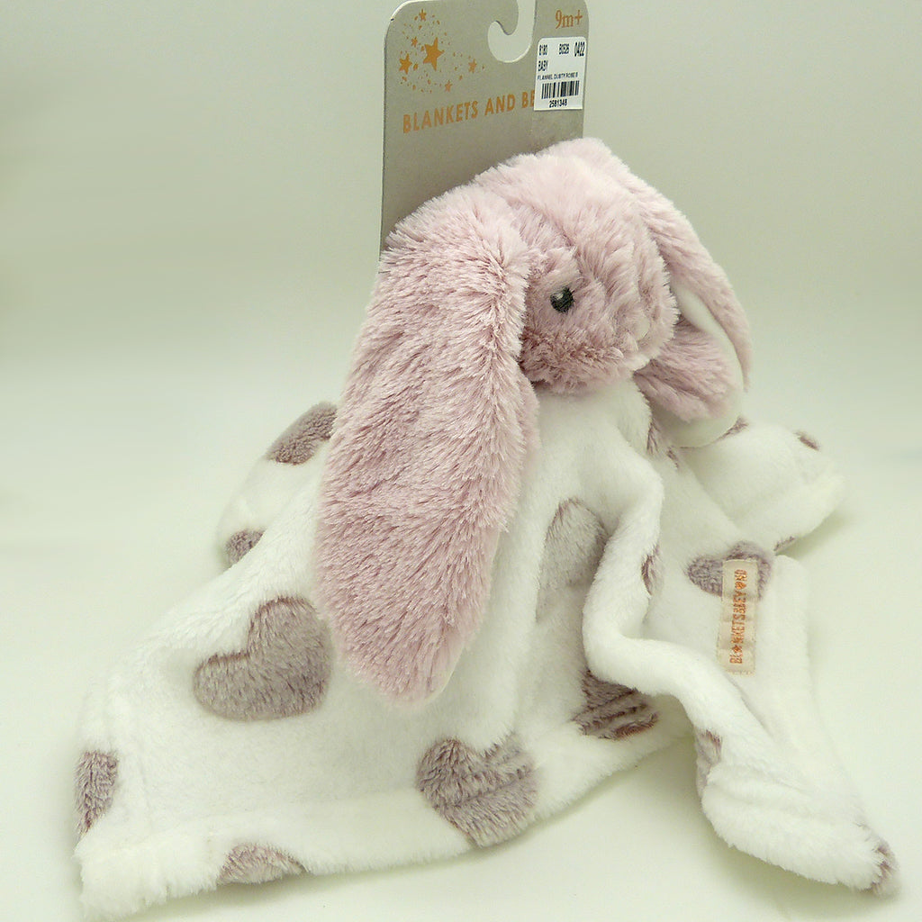 Kaloo Pink Bunny Rabbit FLOWER Doudou Baby Security Blanket Lovey NuNu