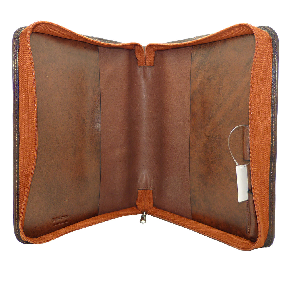 Nocona Western Bible Leather Case Cover Praying Cowboy Zippered Brown 0650608 - ILoveThatGift