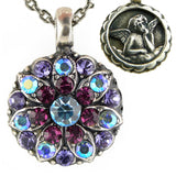 Mariana Guardian Angel Crystal Pendant Necklace 153 Amethyst Blue - ILoveThatGift