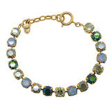 La Vie Parisienne Swarovski Gold Bracelet Ocean Airblue Opal Teal 1652 BG - ILoveThatGift