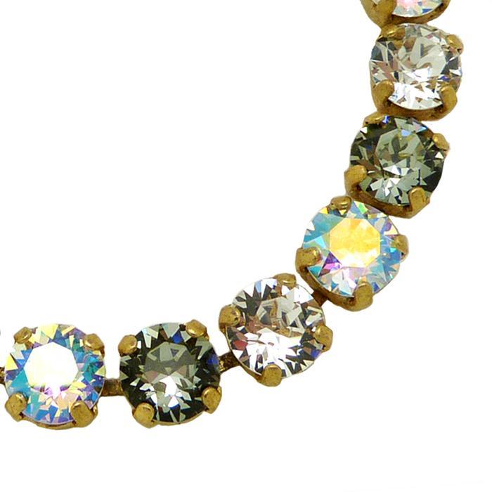 La Vie Parisienne Swarovski Gold Bracelet Black Diamond Clear AB 1652 BG - ILoveThatGift