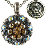 Mariana Guardian Angel Crystal Pendant Necklace 216-3 Citrine Crystal Blue - ILoveThatGift