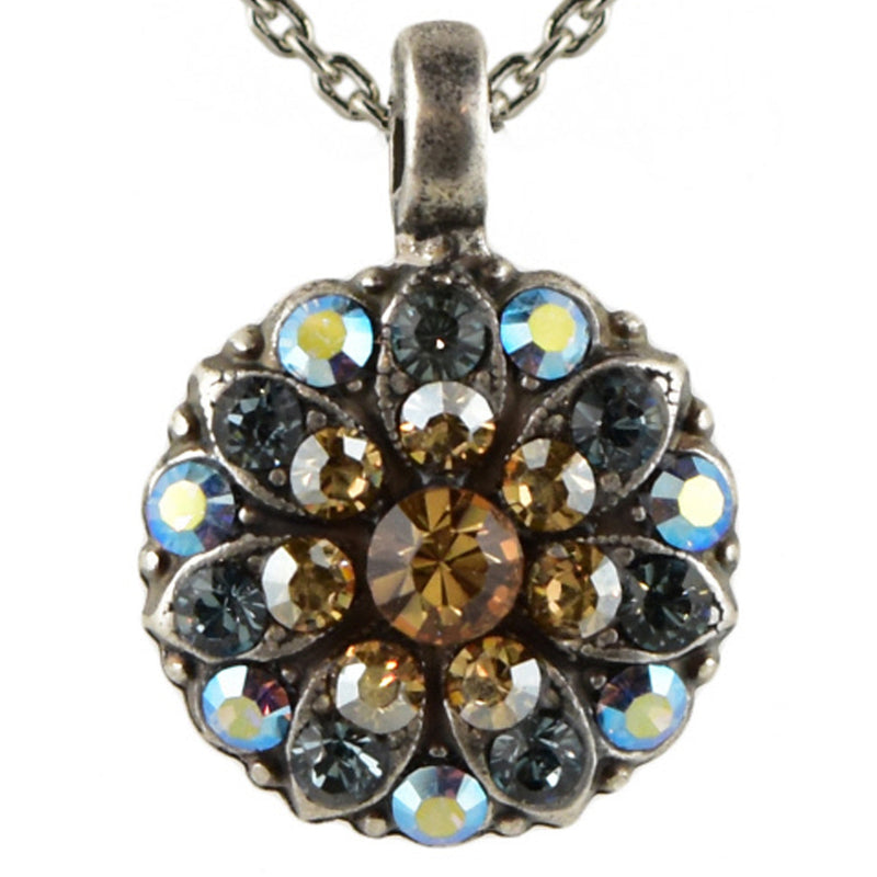 Mariana Guardian Angel Crystal Pendant Necklace 216-3 Citrine Crystal Blue - ILoveThatGift
