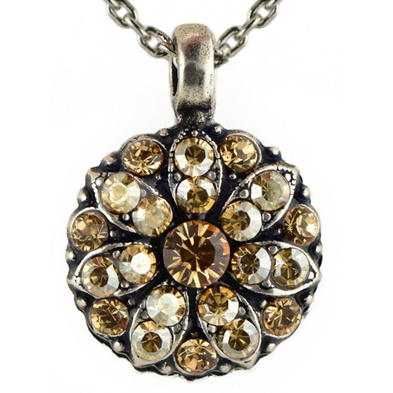 Mariana Guardian Angel Crystal Pendant Necklace 216 Topaz Crystal AB - ILoveThatGift