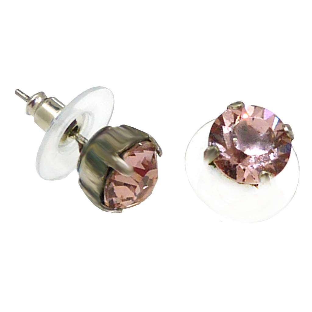 Mariana Handmade Swarovski Crystal Earrings 8mm Stud Post Variety of Colors - ILoveThatGift
