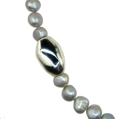 Simon Sebbag Sterling Silver Gray Pearl Beads Toggle Clasp Necklace 24 inches NB102GP24 - ILoveThatGift