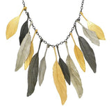 Feather 19" Adjustable Gold Silver Gunmetal Necklace by Michael Michaud 9010 - ILoveThatGift