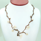 Cherry Blossom 17" Adjustable Twig Necklace by Michael Michaud - ILoveThatGift