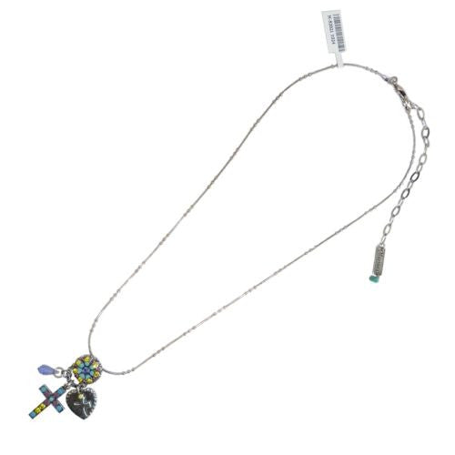 Mariana Handmade Swarovski Crosses Flower Pendant Necklace Pink 52021 1024 - ILoveThatGift