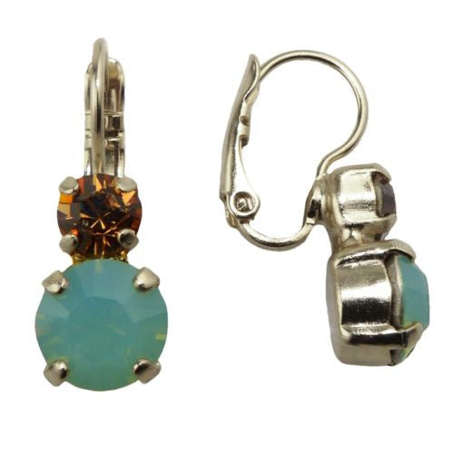 Mariana Handmade Swarovski Crystal Earrings 1190 1317 Topaz  Pacific Opal - ILoveThatGift
