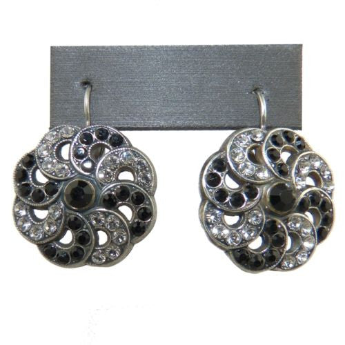 Mariana Handmade Swarovski Crystal Earrings 1083/2 280-1 Clear Crystal Black - ILoveThatGift