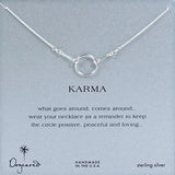 Dogeared Original Sterling Silver Karma Necklace 16" - ILoveThatGift
