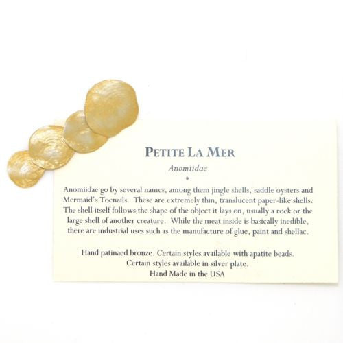 Petite La Mer 24 kt Gold Cascading Drop Post Sea Shell Earrings by Michael Micha - ILoveThatGift