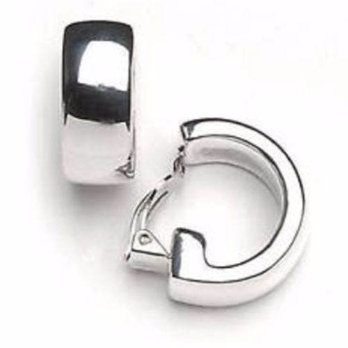 Simon Sebbag Sterling Silver Wide Hoop Clip Earrings E2251 - ILoveThatGift