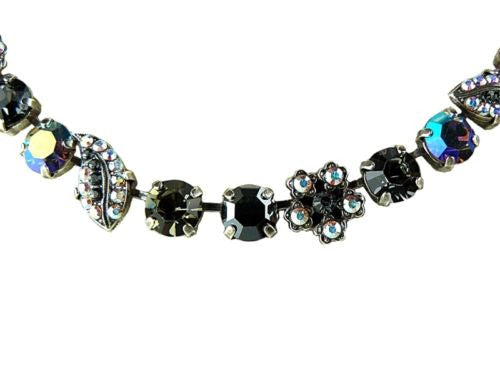 Mariana Handmade Swarovski Leaf 3502 Necklace 3701 Black AB Crystal - ILoveThatGift
