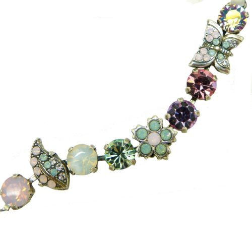 Mariana Handmade Swarovski Silver Bracelet Butterfly 1063 Pina Colada Green Purp - ILoveThatGift