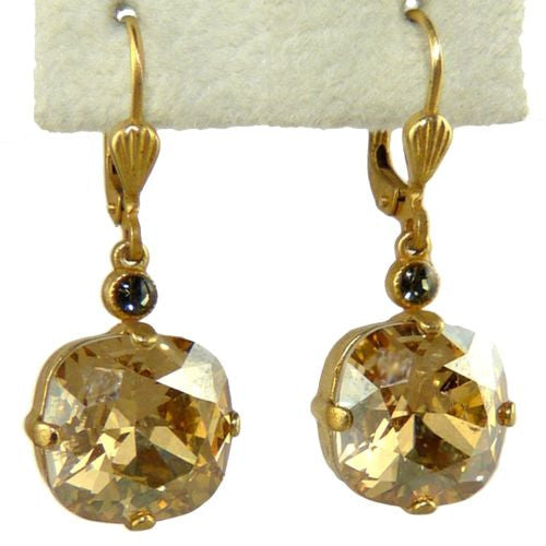 La Vie Parisienne Earrings Swarovski Crystal Popesco 6556G Champagne - ILoveThatGift