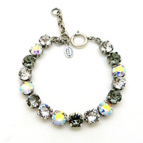 La Vie Parisienne Swarovski Silver Bracelet Black Diamond Clear AB 1652 BS - ILoveThatGift