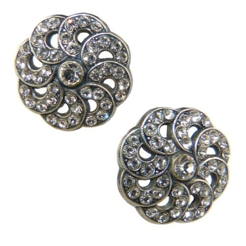 Mariana Handmade Swarovski Crystal Swirl Earrings 1083/2 001001 Clear Crystal - ILoveThatGift