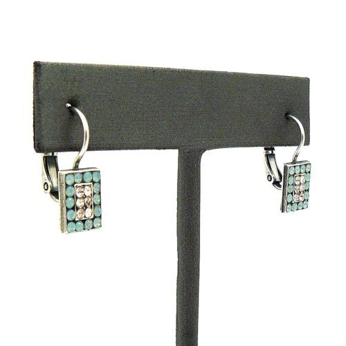 Mariana Handmade Swarovski Crystal Rectangular Pave Earrings 1068-1 23439 - ILoveThatGift