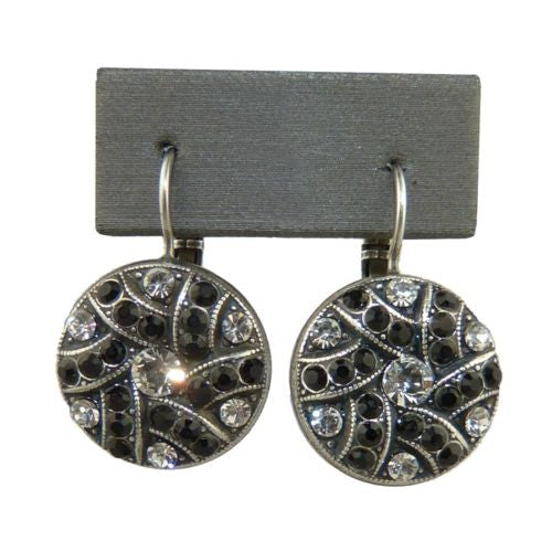 Mariana Handmade Swarovski Crystal Earrings 1059 280-1 Clear Crystal Black - ILoveThatGift